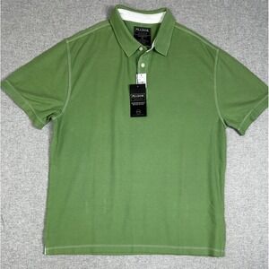 Jos A Bank Polo Shirt Traveler Performance Mens XL Green Tailored Fit 37.5 Tech